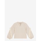 DAILY 7 T-Shirt Longsleeve Ruffle - SANDSHELL - 140