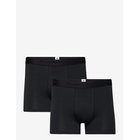 KNOWLEDGE COTTON APPAREL 2 Pack Boxer Briefs - BLACK JET - L