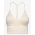 DROP OF MINDFULNESS Seamless V Shape Crop Top - CREAM WHITE - XS