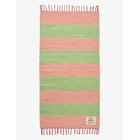 BONGUSTA Chindi Rug 60 X 120 Cm - BUBBLEGUM & BRIGHT GREEN - 60X120 cm