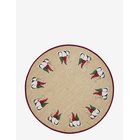 NOBLE HOUSE Carpet X-Mas - TOMTE - 90X90 cm