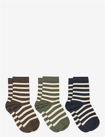 MP DENMARK Elis Socks - 3-Pack - BROWN MELANGE - 40/42 – kuva 1/1