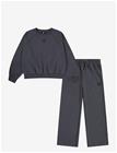 CONVERSE T8-French Terry Pant Set - BLACK - 110/116 cm