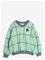 MINI RODINI Check Aop Panther Patch Sweatshirt - GREEN - 92/98 – kuva 1
