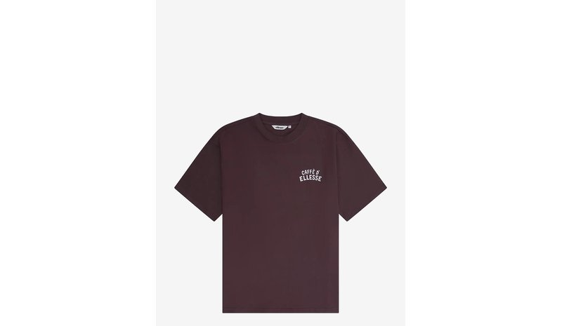 ELLESSE Caffe Tee - DARK BROWN - S – kuva 1/1