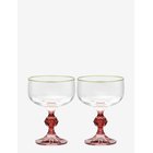 ANNA + NINA Harper Cocktail Glass Set Of 2 - MULTICOLOR - One Size