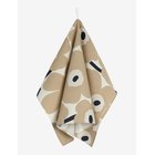 MARIMEKKO HOME Pieni Unikko Kitchen Towel2Kpl - OFF-WHITE, BEIGE, DARK BLUE - 47X70 cm