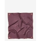 BECKSÖNDERGAARD Flotile Stitch Sia Scarf - MAROON BROWN - 65X 65 cm