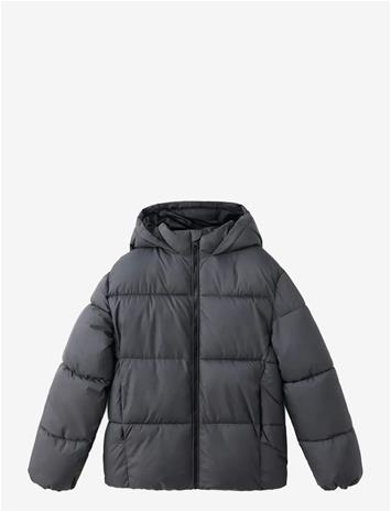 MANGO Hood Puffer Coat - CHARCOAL - 10 – kuva 1/1
