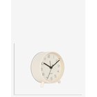 KARLSSON Alarm Clock Lofty Metal Matt White - OFF WHITE - Ø 12 cm