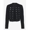 MANGO Fine-Knit Buttoned Jacket - BLACK - L – kuva 1