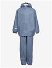 CELAVI Basic Rainwear Set -Recycle Pu - CHINA BLUE - 128-134