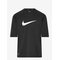 NIKE SWIM Nike Solid Short Sleeve Hydroguard - BLACK - 150-160 – kuva 1