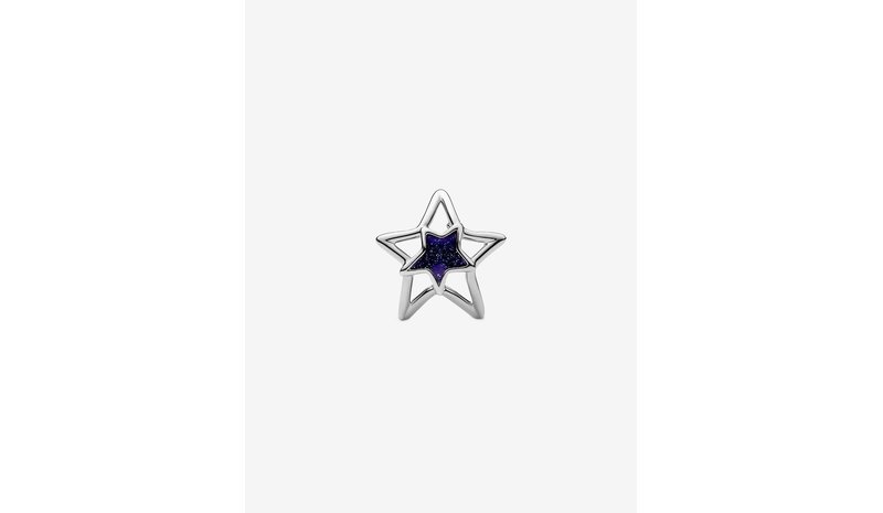 PANDORA Platinum Star Openwork Charm - BLUE - One Size – kuva 1/2