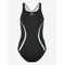 SPEEDO Solid Splice Medalist One Piece - ANTHRACITE/PALE CLOVER - 36 – kuva 1