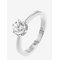 BY JOLIMA Classic Solitaire Stone Ring - SILVER - 2 cm – kuva 1