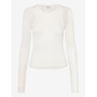 NOISY MAY Nmjudith L/S Doublelayer Mesh Top Tnt/24 - BRIGHT WHITE - XL