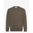 TIMBERLAND Exeter River Loopback Crew Neck Sweatshirt Leaf Green-Cassel Earth - DARK GREEN - S