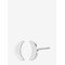 BUD TO ROSE Moon Stud Earring Silver - SILVER - One Size – kuva 1