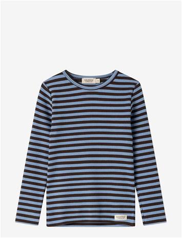 MARMAR COPENHAGEN Plain Tee Ls - BLUE HEAVEN STRIPE - 98 – kuva 1/1