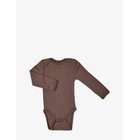 SMALLSTUFF Body Ls, Rose Brown Drop Needle, Merino Wool - ROSE BROWN - 80