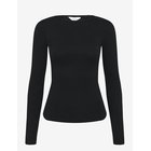 LEE JEANS Slit Sleeve Rib Tee - BLACK - S x 00