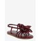 MANGO Embossed Flower Sandals - DARK RED - 31 – kuva 1