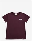 MADS NØRGAARD Single Cotton Tuvina Mini Mirror Tee - WINETASTING - 164