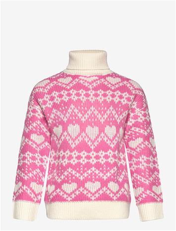 THE NEW Tnperline Jacquard Pullover - IBIS ROSE - 98/104 – kuva 1/1