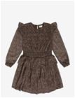 MINYMO Dress Dobby - PLUM TRUFFLE - 128