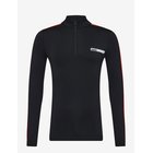 SWIX Roadline Nts Half Zip Baselayer Top M - 10070-BLACK/FIERY RED - S
