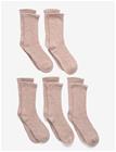 MINYMO Wool Socks 5-Pack Solid - BURNISHED LILAC - 35\38