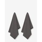 HUMDAKIN Organic Tea Towel - 2 Pack - STEEL GREY - 45X70 cm