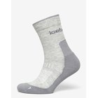ICEBREAKER Men Merino Hike+ Light Crew - BLIZZARD HTHR/ALLOY - XL