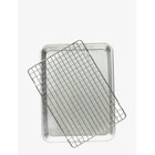 NORDIC WARE Nordic Ware Nordic Ware Naturals Quarter Sheet With Rack - SILVER - 30X22X2.8 cm