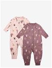 LINDEX 2-Pack Pyjamas - DUSTY LILAC - 56