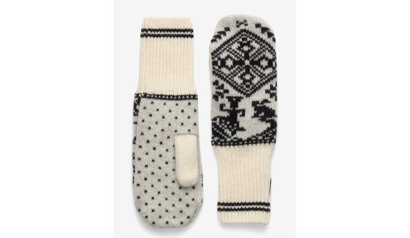 KARI TRAA Saga Knit Mittens - NWHITE - 7 – kuva 1/1