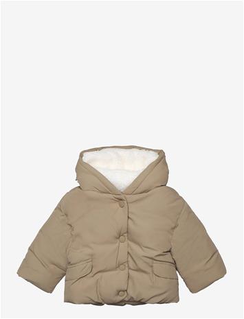MANGO Fur-Effect Quilted Coat - MEDIUM BROWN - 80 – kuva 1/1