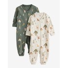 LINDEX 2-Pack Pyjamas - DUSTY KHAKI - 104