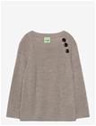 FUB Baby Raglan Sweater - OAT MELANGE - 56