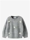 NAME IT Nmfravi Ls Knit - GREY MELANGE - 104