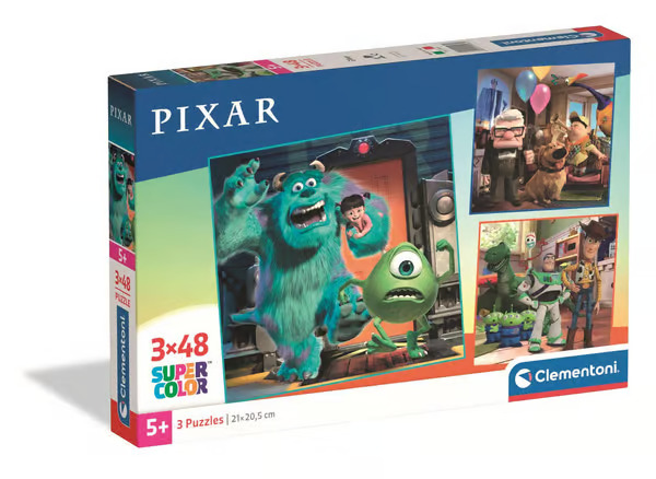 CLEMENTONI - 3x48 bitar - Disney Pixar