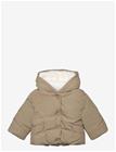 MANGO Fur-Effect Quilted Coat - MEDIUM BROWN - 86