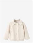 MANGO Fine-Knit Cardigan - LT PASTEL BROWN - 6-9M