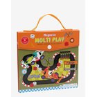 FLOSS & ROCK Magnetic Multi Play - Cars - RED - 26X19X4