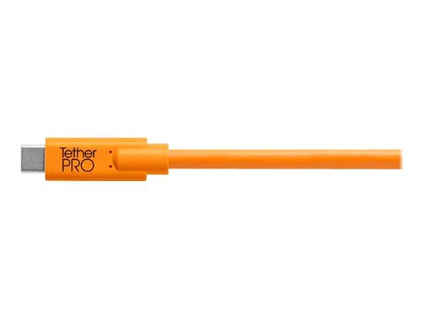 Tether Tools CUC2515-ORG USB-kaapeli USB 2.0 4,6 m USB C Micro-USB B 0,48 Gbit/s Oranssi CUC25