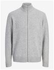 JACK & JONES Jjsoho Ollie Knit High Neck Zip Ca Jnr - LIGHT GREY MELANGE - 152