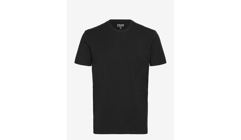 FRANK DANDY Bamboo Tee - BLACK - S – kuva 1/1