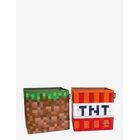 ROBA Set Of 2 Fabric Boxes, Foldable, Grass Block And Tnt, Canvas - MULTICOLOR - One Size