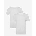 RESTERÖDS Rtbamboo V-Neck Tee 2-Pack - WHITE - XXL